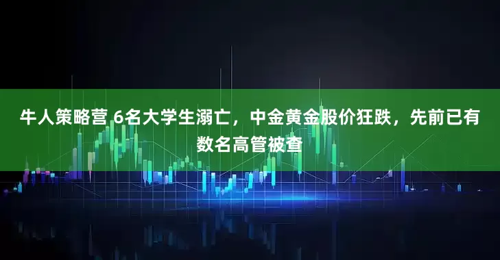 牛人策略营 6名大学生溺亡,中金黄金股价狂跌,先前已有数名高管被查